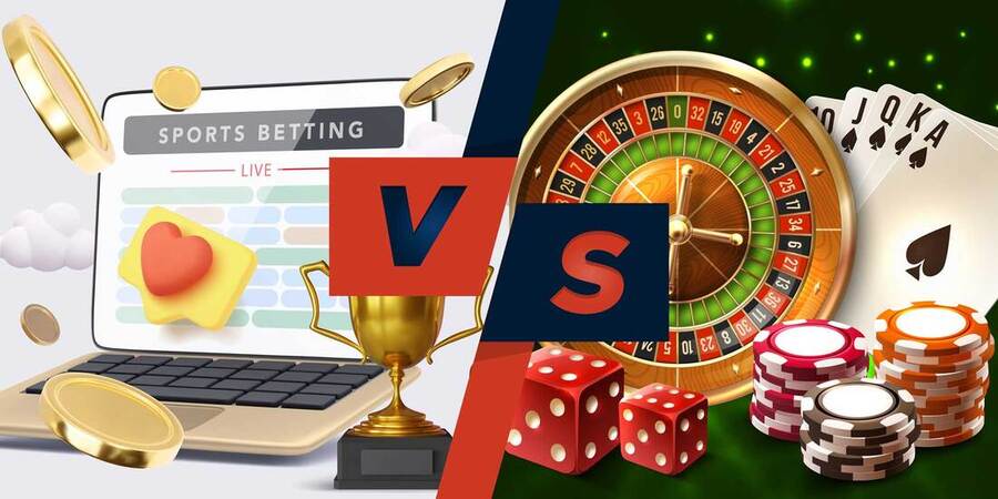 Differences between sports betting and casino
